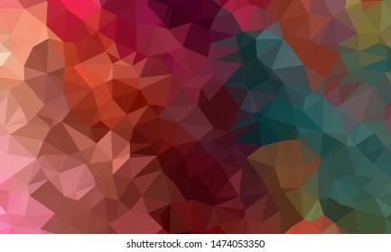 Geometric design. Colorful gradient mosaic background. Geometric triangle, mosaic, abstract background. Mosaic, color background. Mosaic texture. The effect of stained glass. EPS 10 Vector
