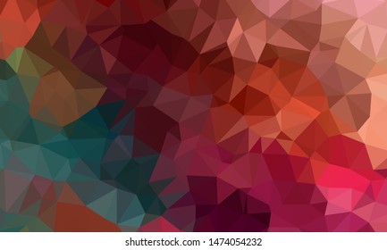 Geometric design. Colorful gradient mosaic background. Geometric triangle, mosaic, abstract background. Mosaic, color background. Mosaic texture. The effect of stained glass. EPS 10 Vector