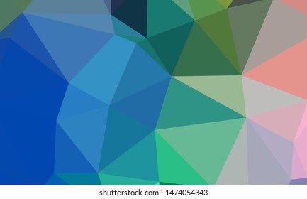 Geometric design. Colorful gradient mosaic background. Geometric triangle, mosaic, abstract background. Mosaic, color background. Mosaic texture. The effect of stained glass. EPS 10 Vector
