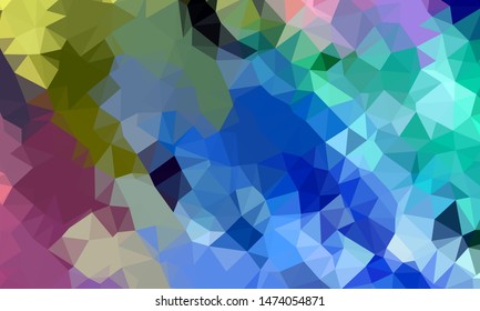 Geometric design. Colorful gradient mosaic background. Geometric triangle, mosaic, abstract background. Mosaic, color background. Mosaic texture. The effect of stained glass. EPS 10 Vector