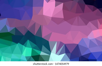 Geometric design. Colorful gradient mosaic background. Geometric triangle, mosaic, abstract background. Mosaic, color background. Mosaic texture. The effect of stained glass. EPS 10 Vector