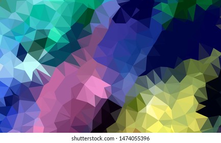 Geometric design. Colorful gradient mosaic background. Geometric triangle, mosaic, abstract background. Mosaic, color background. Mosaic texture. The effect of stained glass. EPS 10 Vector