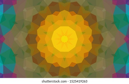Geometric design. Colorful gradient mosaic. Geometric triangle, abstract background. Mosaic, color background. The effect of stained glass. EPS 10 Vector