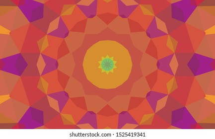 Geometric design. Colorful gradient mosaic. Geometric triangle, abstract background. Mosaic, color background. The effect of stained glass. EPS 10 Vector