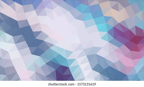 Geometric design. Colorful gradient mosaic background. Geometric triangle, mosaic, abstract background. Mosaic, color background. Mosaic texture. The effect of stained glass. EPS 10 Vector