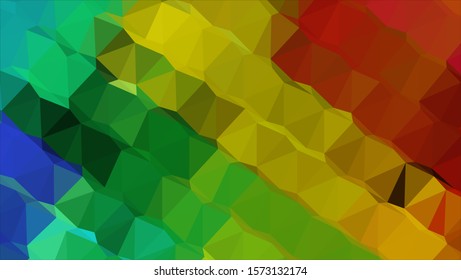 Geometric design. Colorful gradient mosaic background. Geometric triangle, mosaic, abstract background. Mosaic, color background. Mosaic texture. The effect of stained glass. EPS 10 Vector