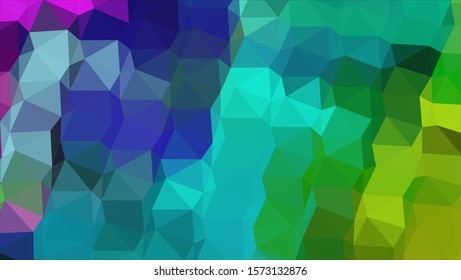 Geometric design. Colorful gradient mosaic background. Geometric triangle, mosaic, abstract background. Mosaic, color background. Mosaic texture. The effect of stained glass. EPS 10 Vector
