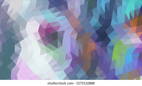 Geometric design. Colorful gradient mosaic background. Geometric triangle, mosaic, abstract background. Mosaic, color background. Mosaic texture. The effect of stained glass. EPS 10 Vector
