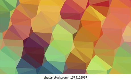 Geometric design. Colorful gradient mosaic background. Geometric triangle, mosaic, abstract background. Mosaic, color background. Mosaic texture. The effect of stained glass. EPS 10 Vector