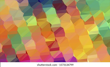 Geometric design. Colorful gradient mosaic background. Geometric triangle, mosaic, abstract background. Mosaic, color background. Mosaic texture. The effect of stained glass. EPS 10 Vector