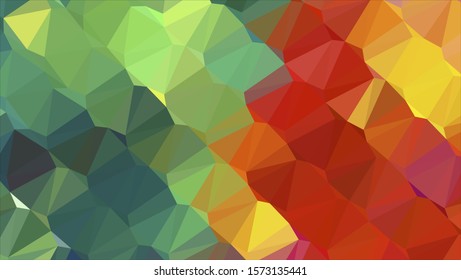 Geometric design. Colorful gradient mosaic background. Geometric triangle, mosaic, abstract background. Mosaic, color background. Mosaic texture. The effect of stained glass. EPS 10 Vector