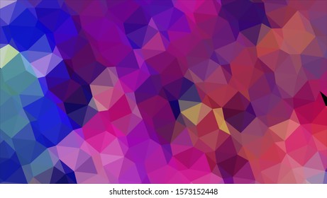 Geometric design. Colorful gradient mosaic background. Geometric triangle, mosaic, abstract background. Mosaic, color background. Mosaic texture. The effect of stained glass. EPS 10 Vector