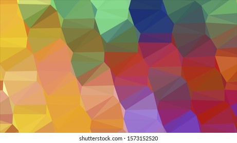 Geometric design. Colorful gradient mosaic background. Geometric triangle, mosaic, abstract background. Mosaic, color background. Mosaic texture. The effect of stained glass. EPS 10 Vector