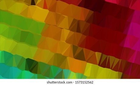 Geometric design. Colorful gradient mosaic background. Geometric triangle, mosaic, abstract background. Mosaic, color background. Mosaic texture. The effect of stained glass. EPS 10 Vector