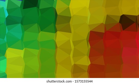Geometric design. Colorful gradient mosaic background. Geometric triangle, mosaic, abstract background. Mosaic, color background. Mosaic texture. The effect of stained glass. EPS 10 Vector