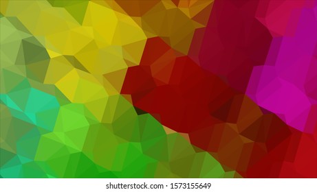 Geometric design. Colorful gradient mosaic background. Geometric triangle, mosaic, abstract background. Mosaic, color background. Mosaic texture. The effect of stained glass. EPS 10 Vector