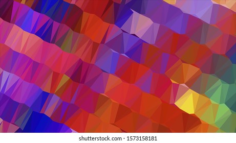 Geometric design. Colorful gradient mosaic background. Geometric triangle, mosaic, abstract background. Mosaic, color background. Mosaic texture. The effect of stained glass. EPS 10 Vector
