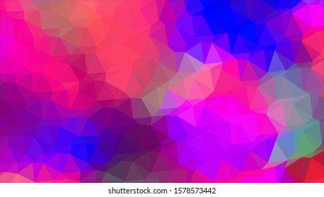 Geometric design. Colorful gradient mosaic background. Geometric triangle, mosaic, abstract background. Mosaic, color background. Mosaic texture. The effect of stained glass. EPS 10 Vector