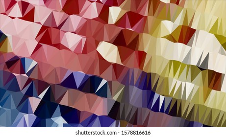 Geometric design. Colorful gradient mosaic background. Geometric triangle, mosaic, abstract background. Mosaic, color background. Mosaic texture. The effect of stained glass. EPS 10 Vector