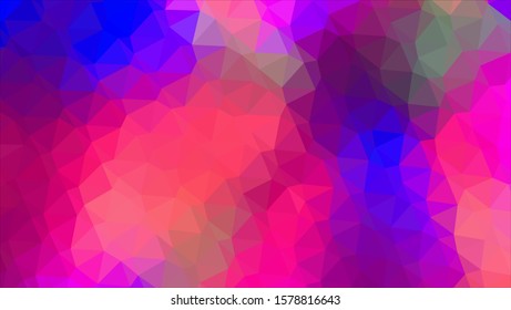 Geometric design. Colorful gradient mosaic background. Geometric triangle, mosaic, abstract background. Mosaic, color background. Mosaic texture. The effect of stained glass. EPS 10 Vector