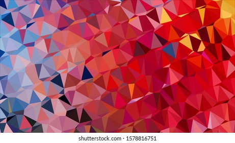 Geometric design. Colorful gradient mosaic background. Geometric triangle, mosaic, abstract background. Mosaic, color background. Mosaic texture. The effect of stained glass. EPS 10 Vector