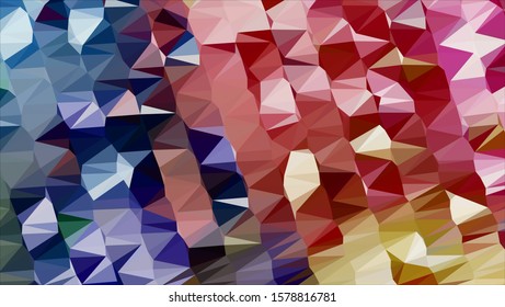 Geometric design. Colorful gradient mosaic background. Geometric triangle, mosaic, abstract background. Mosaic, color background. Mosaic texture. The effect of stained glass. EPS 10 Vector