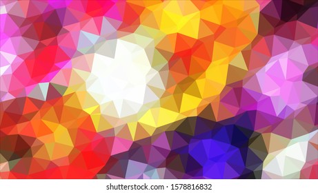 Geometric design. Colorful gradient mosaic background. Geometric triangle, mosaic, abstract background. Mosaic, color background. Mosaic texture. The effect of stained glass. EPS 10 Vector