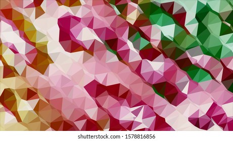 Geometric design. Colorful gradient mosaic background. Geometric triangle, mosaic, abstract background. Mosaic, color background. Mosaic texture. The effect of stained glass. EPS 10 Vector