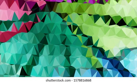 Geometric design. Colorful gradient mosaic background. Geometric triangle, mosaic, abstract background. Mosaic, color background. Mosaic texture. The effect of stained glass. EPS 10 Vector