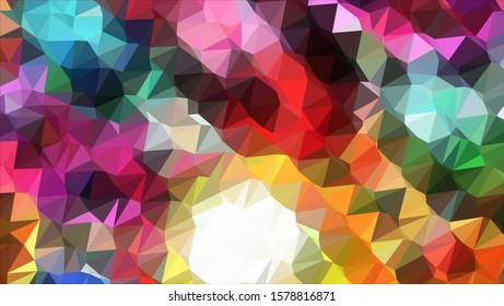 Geometric design. Colorful gradient mosaic background. Geometric triangle, mosaic, abstract background. Mosaic, color background. Mosaic texture. The effect of stained glass. EPS 10 Vector