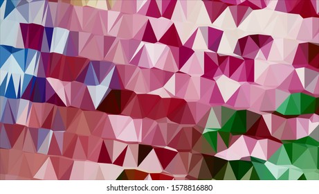 Geometric design. Colorful gradient mosaic background. Geometric triangle, mosaic, abstract background. Mosaic, color background. Mosaic texture. The effect of stained glass. EPS 10 Vector