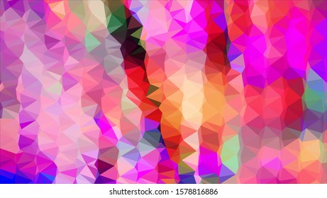 Geometric design. Colorful gradient mosaic background. Geometric triangle, mosaic, abstract background. Mosaic, color background. Mosaic texture. The effect of stained glass. EPS 10 Vector