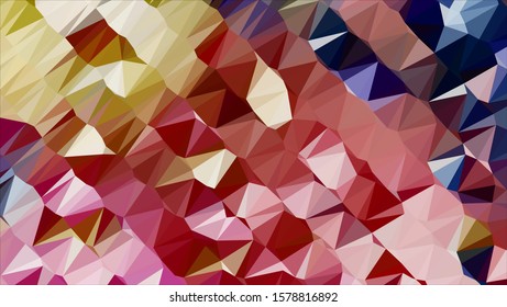 Geometric design. Colorful gradient mosaic background. Geometric triangle, mosaic, abstract background. Mosaic, color background. Mosaic texture. The effect of stained glass. EPS 10 Vector