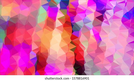 Geometric design. Colorful gradient mosaic background. Geometric triangle, mosaic, abstract background. Mosaic, color background. Mosaic texture. The effect of stained glass. EPS 10 Vector