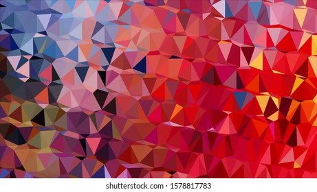 Geometric design. Colorful gradient mosaic background. Geometric triangle, mosaic, abstract background. Mosaic, color background. Mosaic texture. The effect of stained glass. EPS 10 Vector