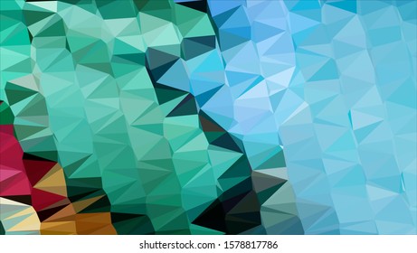 Geometric design. Colorful gradient mosaic background. Geometric triangle, mosaic, abstract background. Mosaic, color background. Mosaic texture. The effect of stained glass. EPS 10 Vector