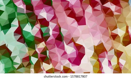 Geometric design. Colorful gradient mosaic background. Geometric triangle, mosaic, abstract background. Mosaic, color background. Mosaic texture. The effect of stained glass. EPS 10 Vector