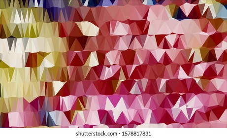 Geometric design. Colorful gradient mosaic background. Geometric triangle, mosaic, abstract background. Mosaic, color background. Mosaic texture. The effect of stained glass. EPS 10 Vector