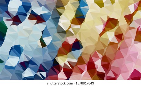 Geometric design. Colorful gradient mosaic background. Geometric triangle, mosaic, abstract background. Mosaic, color background. Mosaic texture. The effect of stained glass. EPS 10 Vector