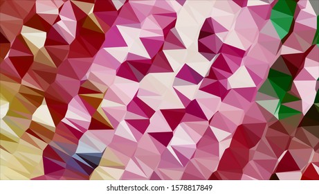 Geometric design. Colorful gradient mosaic background. Geometric triangle, mosaic, abstract background. Mosaic, color background. Mosaic texture. The effect of stained glass. EPS 10 Vector