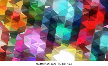 Geometric design. Colorful gradient mosaic background. Geometric triangle, mosaic, abstract background. Mosaic, color background. Mosaic texture. The effect of stained glass. EPS 10 Vector