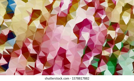 Geometric design. Colorful gradient mosaic background. Geometric triangle, mosaic, abstract background. Mosaic, color background. Mosaic texture. The effect of stained glass. EPS 10 Vector