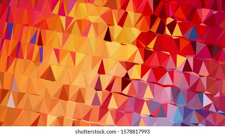 Geometric design. Colorful gradient mosaic background. Geometric triangle, mosaic, abstract background. Mosaic, color background. Mosaic texture. The effect of stained glass. EPS 10 Vector