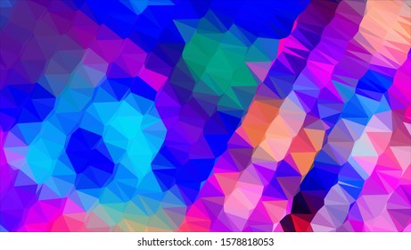 Geometric design. Colorful gradient mosaic background. Geometric triangle, mosaic, abstract background. Mosaic, color background. Mosaic texture. The effect of stained glass. EPS 10 Vector