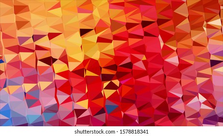 Geometric design. Colorful gradient mosaic background. Geometric triangle, mosaic, abstract background. Mosaic, color background. Mosaic texture. The effect of stained glass. EPS 10 Vector