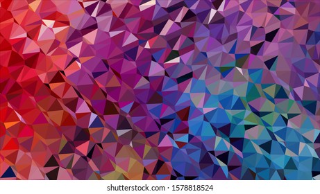 Geometric design. Colorful gradient mosaic background. Geometric triangle, mosaic, abstract background. Mosaic, color background. Mosaic texture. The effect of stained glass. EPS 10 Vector