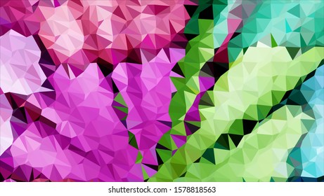 Geometric design. Colorful gradient mosaic background. Geometric triangle, mosaic, abstract background. Mosaic, color background. Mosaic texture. The effect of stained glass. EPS 10 Vector