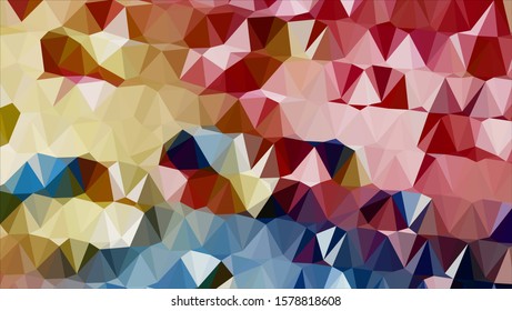 Geometric design. Colorful gradient mosaic background. Geometric triangle, mosaic, abstract background. Mosaic, color background. Mosaic texture. The effect of stained glass. EPS 10 Vector