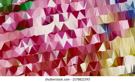 Geometric design. Colorful gradient mosaic background. Geometric triangle, mosaic, abstract background. Mosaic, color background. Mosaic texture. The effect of stained glass. EPS 10 Vector