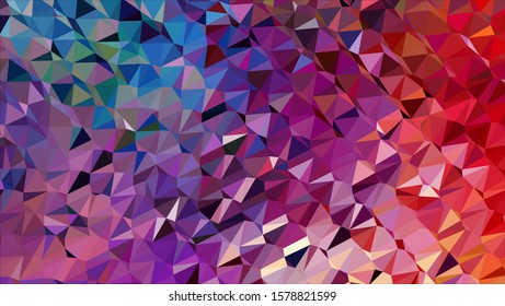 Geometric design. Colorful gradient mosaic background. Geometric triangle, mosaic, abstract background. Mosaic, color background. Mosaic texture. The effect of stained glass. EPS 10 Vector